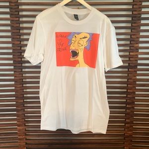 NWOT Original art on decal tee